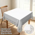 thumbnail image 2 of Tchckioa Square Tablecloth,Waterproof Table Cloth for Kitchen,52x52 Inch,Print Flowers, 2 of 6