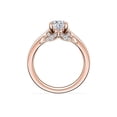 thumbnail image 2 of 1.20 Carat Excellent Oval Cut Real Diamond New Design Solitaire Ring for Wedding Solid 18K Rose Gold Size 11, 2 of 8
