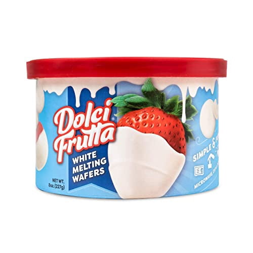 Dolci Frutta White Melting Wafers, 8 ounce (Pack of 2) | Simply Microwave, Dip & Done! Always Gluten-Free and Nut-Free