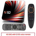 thumbnail image 1 of For Android Tv Box Android 10.0 4k 4gb 32gb 64gb Media Player 3d Video Smart Tv Box 4+64G_Australian plug+G10S remote control, 1 of 3