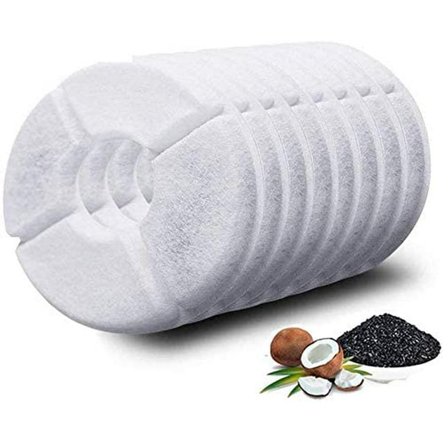 Filtres de Remplacement pour Fontaine pour Animaux, Filtres de Fontaine pour Chat Filtres pour Animaux Coton Activé de Qualité Supérieure Distributeur Automatique pour Chat Chat Chien (Lot de 8)