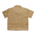 thumbnail image 2 of GUAYABERA BEACH WEDDING BAPTISM BUTTON-UP CASUAL DRESS SHIRT FOR KIDS TODDLERS JUNIORS LIGHT BROWN X-LARGE, 2 of 3