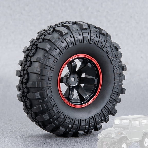 110Mm 1.9 Inch Rubber Tires And Wheels For 1/10 Rc Crawler Scx10 Trx4