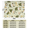 thumbnail image 3 of DouZhe Ultra-Soft Micro Fleece Lightweight Flannel Bed Blanket, Cute Goblin Funny Gnome Print Cozy Warm Throw Blankets, 40"x30", 3 of 7