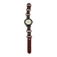 thumbnail image 1 of Montre-bracelet à quartz avec tête de mort, réglable, style vintage, bracelet en cuir PU, boucle en alliage, pour homme et femme, 1 of 4