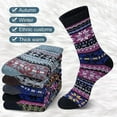 thumbnail image 4 of Women Winter Socks Warm Soft Wool Socks Gift Socks Women Christmas Gifts Cozy Crew Socks Vintage Casual Thick Socks, 4 of 7