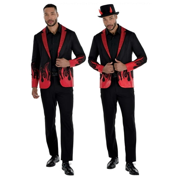 Men's Devil Flame Costume Jacket