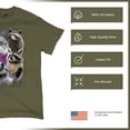 thumbnail image 6 of Racoons Howling at the Moon T-shirt Funny Galaxy Wildlife Universe Humor Weird Animal in Space Men's Tee, 6 of 7