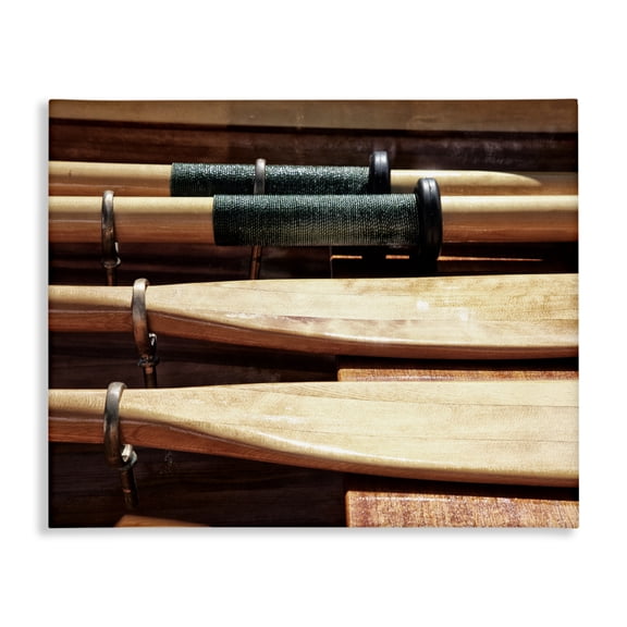Stupell Industries Transitional Rowing Oars Photograph Canvas Art, 20 x 16, by Savanah Plank