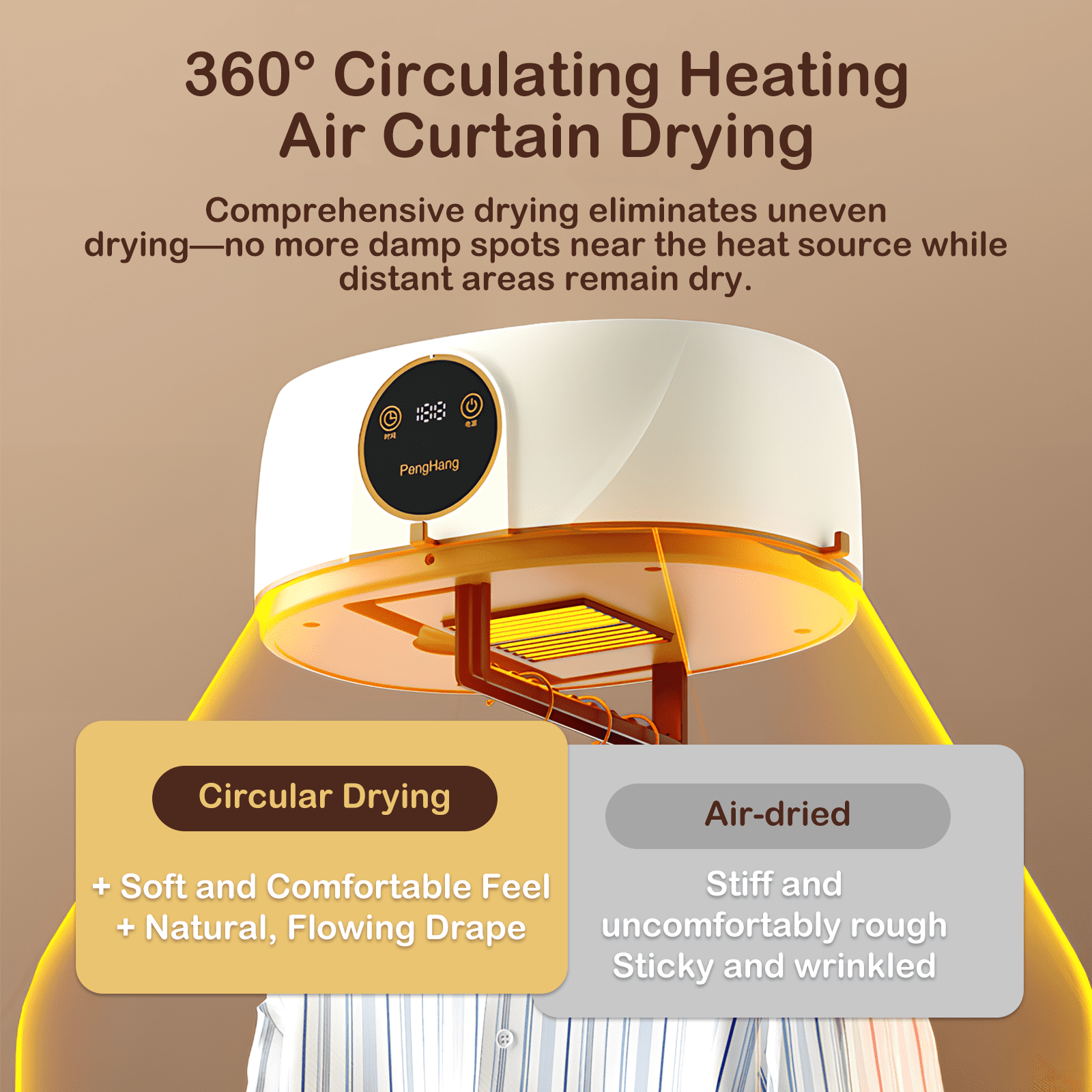 Paddsun Portable Clothes Dryer,Mini Laundry Dryers with Adjustable Timer & Remote Control Small Compact Foldable Electric Drying Machine with Dry Bag for Travel RV Home Apartment
