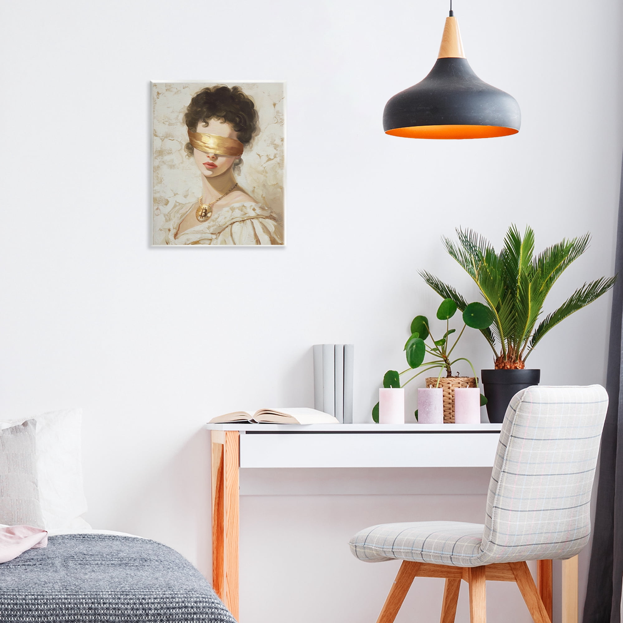 Stupell Industries Crypto Veil Portrait Wall Plaque Art, design by Svetlana Aleynikova