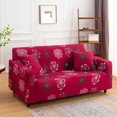 thumbnail image 3 of Funda de sofá elástica con estampado Universal, cubierta protectora de muebles de poliéster con funda de almohada, Loveseat, 1 unidad, 3 of 5