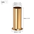 thumbnail image 2 of Uxcell 3 Inch Tall Chandelier Sleeves Base Holder Candle Socket Covers Gold Tone 6 Pack, 2 of 5