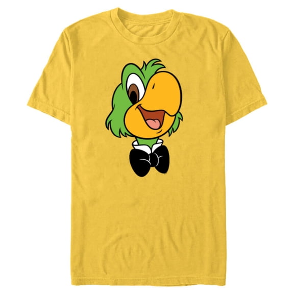 Disney José Carioca Three Caballeros Trip Matching Big Face - Short Sleeve Blended T-Shirt for Adults - Customized-Yellow