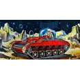 thumbnail image 2 of Retrotrans 32x18 White Modern Wood Framed Museum Art Print Titled - Space Exploration Tank, 2 of 4
