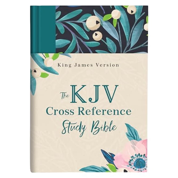 Pre-Owned The KJV Cross Reference Study BibleTurquoise Floral, 9781643526973, 1643526979, Hardcover,