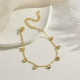 thumbnail image 3 of K-KED Simple Heart-shaped Gold Alloy Women Fashion Delicate Jewelry Bracelet Bangle Chain-_, 3 of 7