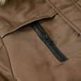 thumbnail image 5 of Boys Winter Hooded Parka Jacket with Faux Fur Trim Detachable Hood Zipper Closure Multiple Pockets Windproof Outerwear, 5 of 7