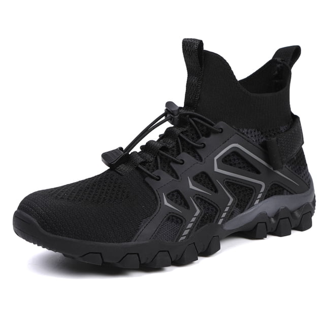 Zapatos Descalzos para Hombre Cordones Elásticos Suave Senderismo Al Aire Libre