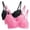 Hot Pink, variant on Ltctricy Women's 3pc Lace Bras Full Coverage Adjustable Strap Supportive Push up Bralettes Lift up Bras