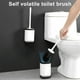 thumbnail image 3 of Kearding 1 Juego de escobilla de baño, soporte para escobilla de baño, cepillo de limpieza de inodoro montado en la pared de pie, Kit de limpieza de Juegos de accesorios de baño Bodenständig Kearding LF0156-01B, 3 of 6