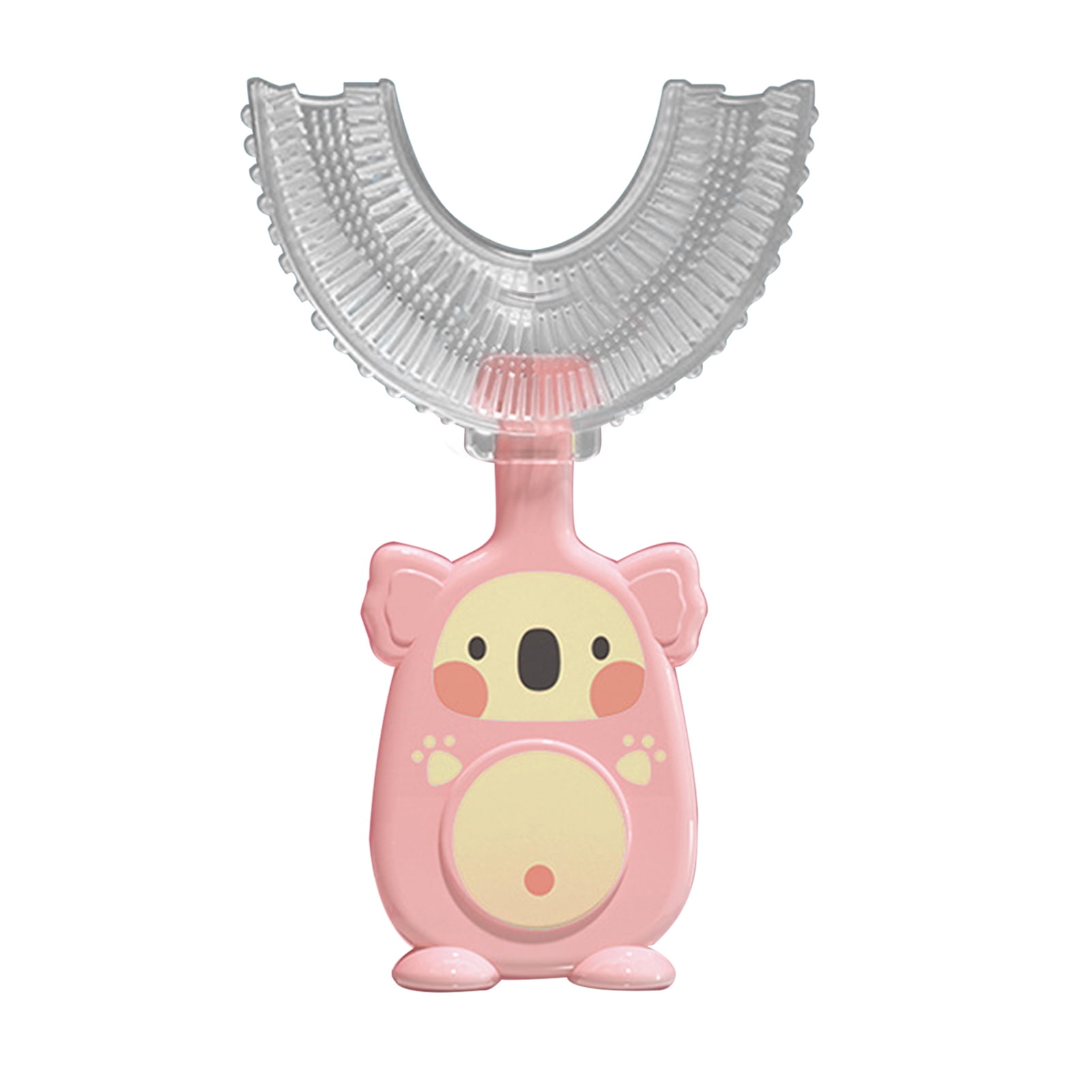 Grofry Baby Kids Toothbrush Ergonomic Design Teeth Care PP Handle Mouth-Cleaning Manual Toothbrush for Teeth Cleaning