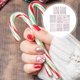 thumbnail image 3 of 8 Sheets Nails Decoration Reindeer Nail Stickers New Year Nail Decals Holiday Stickers Manicure Decals Party Supply, 3 of 3