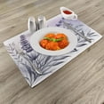 thumbnail image 2 of Ambesonne Lavender Place Mats Set of 4, Cloudy Detail Dream Floral, Standard Size, Pale Lilac Purpleblue, 2 of 5