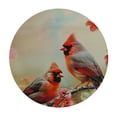 thumbnail image 4 of Orinice Birds Branch Flowers Round Table Cover Stain Resistant Washable Indoor Outdoor Tablecloth Kitchen Dining Wedding Parties 100% Polyester Fiber 42-46, 4 of 8