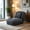 Grey, variant on AUU Upholstered Foldable Sofa Bed for Adults and Pets, 5 Adjustable Positions, Lazy Couch with 2 Soft Pillows for Bedroom, Living Room, Reading Corner