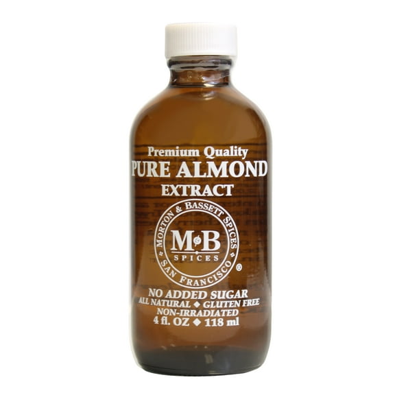 Morton & Bassett Pure Almond Extract, 4 fl oz – Single Flavoring