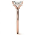 thumbnail image 3 of Solitaire Brilliance 2.5CT Radiant Moissanite Engagement Ring for Women 18K Rose Gold, 8 US, 3 of 6