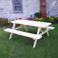 thumbnail image 3 of Pressure Treated Pine Picnic Table with Attached Benches, 3 of 13