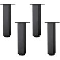 thumbnail image 1 of Height Adjustable Aluminum Alloy Furniture Legs, Sofa Coffee Table Legs, Washbasin Bathroom Cabinet Feet,5-40cm, Matt Black, With Screw,4 Pieces (20cm, 1 of 5