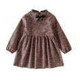 thumbnail image 2 of Swuxness Girls Dresses Long Sleeve Round Neck Print Casual Summer Outfits, 2 of 3