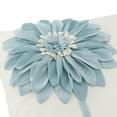 thumbnail image 5 of JWH 3D Light Blue Flower Throw Pillow Cover Large Fabric Bloom Cream Background 18x18inch Soft Decorative Couch Pillow Cover (No Insert), 5 of 8