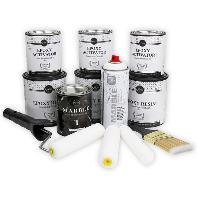 Giani Marble Easy Epoxy Countertop Paint Kit (Belgotta Black)