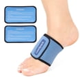 thumbnail image 2 of Comfpack Cold Therapy Wrap with 2 Packs for Pain Relief, Reusable Gel Ice Packs for Foot Plantar, Wrist, Ankle, Great for Sprains, Muscle Pain, Bruises, Injuries, 2 of 4