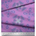 thumbnail image 2 of Soimoi Rayon Crepe Fabric Damask Ethnic Print Fabric by the Yard 46 Inch Wide, 2 of 3