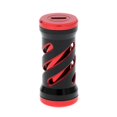 thumbnail image 2 of Mango de carrete de pesca para Baitcasting, carrete de pesca de Metal, balancín, negro, rojo Rojo negro Cola Perilla de la manija del carrete de pesca, 2 of 7
