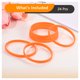thumbnail image 4 of Uxcell 24Pcs Pulseras de Goma, Pulseras de Silicona de Color Sólido para Deporte/Ejercicio/Baloncesto Hombres Mujeres Adolescentes [Naranja], 4 of 6