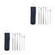 thumbnail image 2 of Minnieouse Paquete de 6 palillos para los oídos, removedor de cera para los oídos de acero inoxidable, lavable, reutilizable, cureta de viaje, Azul 2Conjunto, 2 of 6