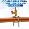 thumbnail image 3 of Water Line Kit Metpure, válvula de aguja autoperforante de 25 pies, 3 of 7