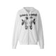 thumbnail image 5 of VISgogo - Sudadera informal para mujer, con estampado de letras y mariposas, de manga larga, con cremallera y capucha VISgogo moda, 5 of 9