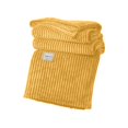 thumbnail image 2 of Clearance Under $5!Yyuenw Fleece Throw Blanket for Couch - 300GSM Soft & Warm Fluffy Yellow Blanket, Decorative and Giftable Striped Blankets for Women, Men, 40"x47", 2 of 5