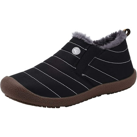 

Winter Snow Ankle Boots Fur Lining Waterproof Outdoor Slip On Booties Sneakers for Women and Men