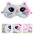 thumbnail image 2 of Mascarilla de ojos Peluche Sueño Vendedor de dibujos animados Gato Dormir Ojo Cubierta Niños Ojo Máscara, 2 of 6