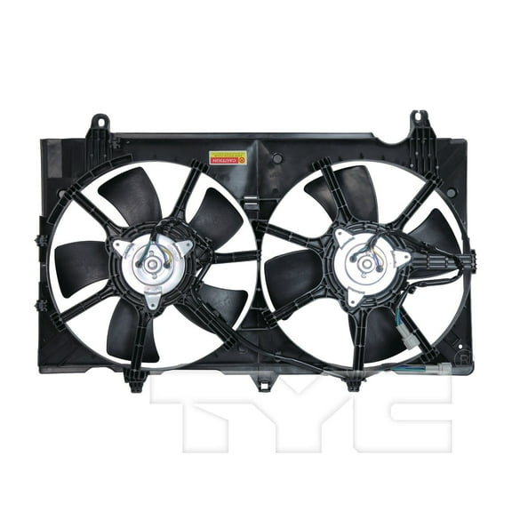 TYC 621810 Dual Radiator and Condenser Fan Assembly Fits 2008 Nissan 350Z