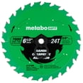 thumbnail image 2 of Metabo HPT 6-1/2-In Circular Saw Blades, 24-Tooth, 115756M, 2 of 6