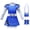 Blue Dress with Bag&Hair Band, variant on Blue Alien Costume Dress Halloween Fancy Outfit for Age 4-9 Years